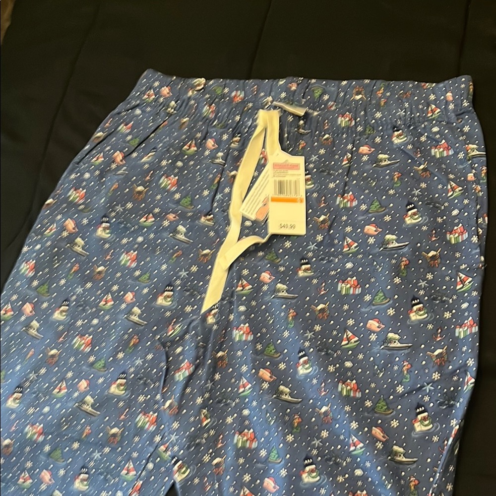 Vineyard Vines Blue and White Pajama Set